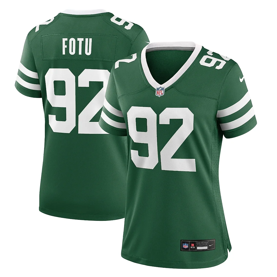 Zennovawear Women's New York Jets Leki Fotu Legacy Green Team Game Jersey
