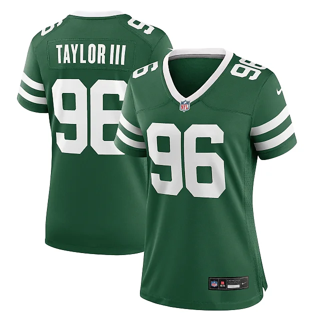 Zennovawear Women's New York Jets Leonard Taylor III Legacy Green Team Game Jersey