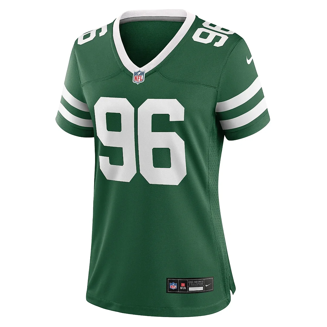 Zennovawear Women's New York Jets Leonard Taylor III Legacy Green Team Game Jersey