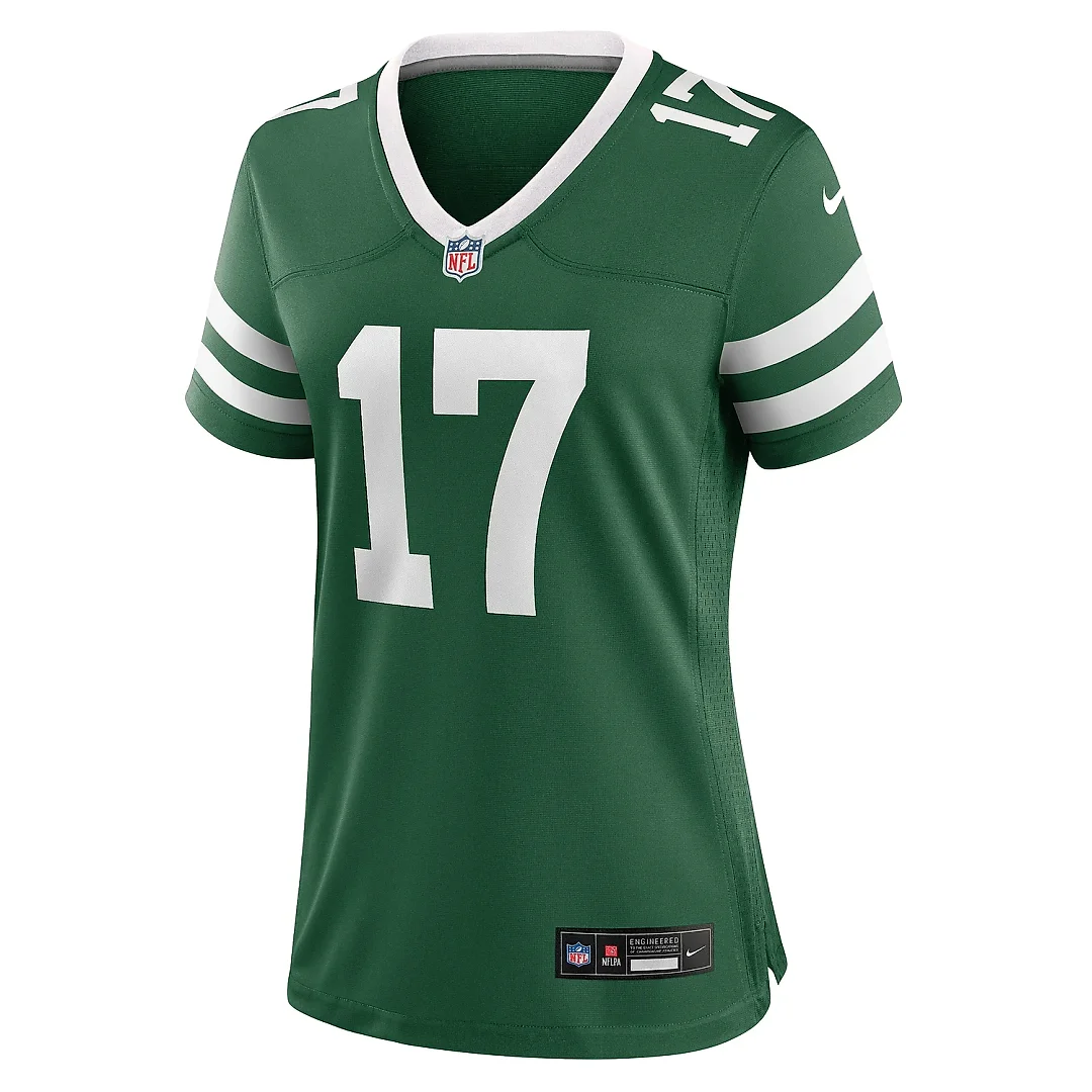 Zennovawear Women's New York Jets Malachi Corley Legacy Green Team Game Jersey