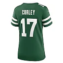 Zennovawear Women's New York Jets Malachi Corley Legacy Green Team Game Jersey