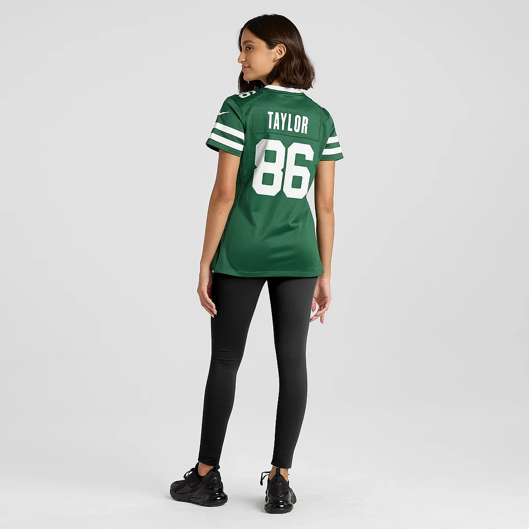 Zennovawear Women's New York Jets Malik Taylor Legacy Green Team Game Jersey