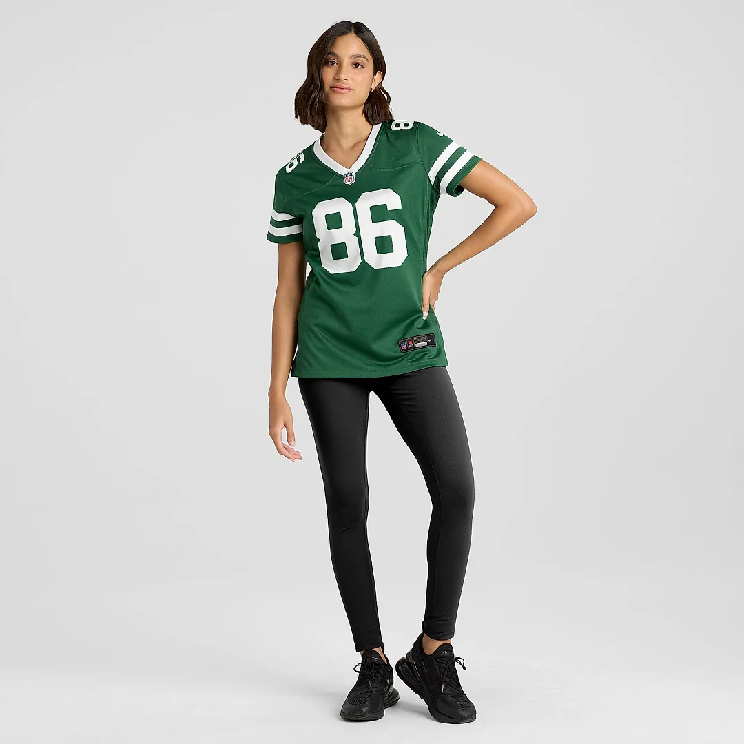 Zennovawear Women's New York Jets Malik Taylor Legacy Green Team Game Jersey
