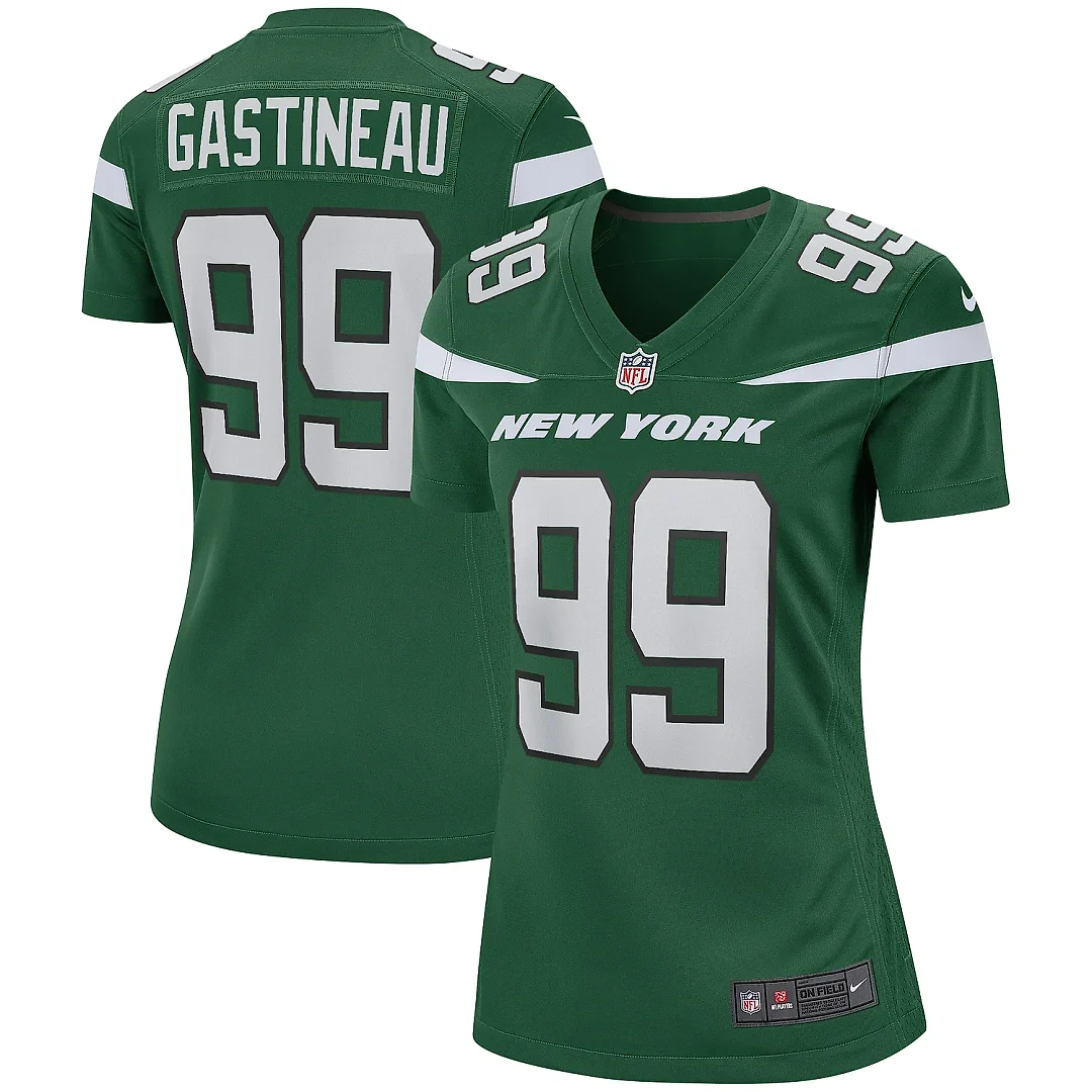 Zennovawear Women's New York Jets Mark Gastineau Gotham Green Game Retired Player Jersey