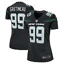Zennovawear Women's New York Jets Mark Gastineau Stealth Black Game Jersey