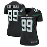 Zennovawear Women's New York Jets Mark Gastineau Stealth Black Game Jersey