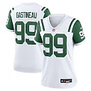 Zennovawear Women's New York Jets Mark Gastineau White Classic Alternate Retired Player Game Jersey