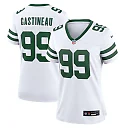 Zennovawear Women's New York Jets Mark Gastineau White Legacy Retired Player Game Jersey