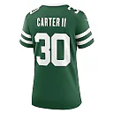 Zennovawear Women's New York Jets Michael Carter II Legacy Green Team Game Jersey