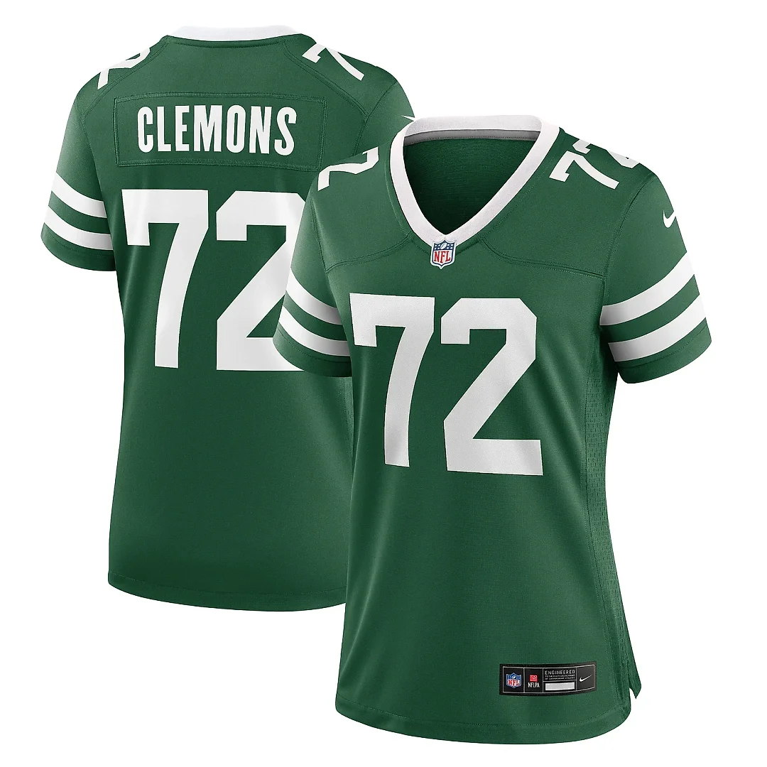 Zennovawear Women's New York Jets Micheal Clemons Legacy Green Team Game Jersey