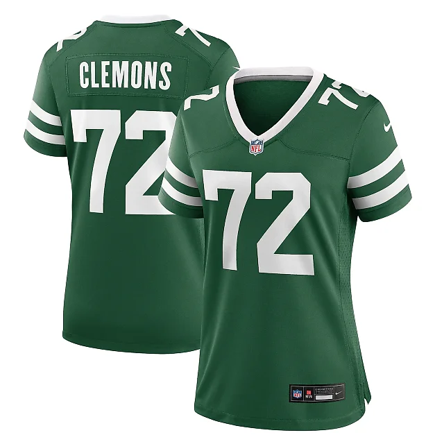 Zennovawear Women's New York Jets Micheal Clemons Legacy Green Team Game Jersey