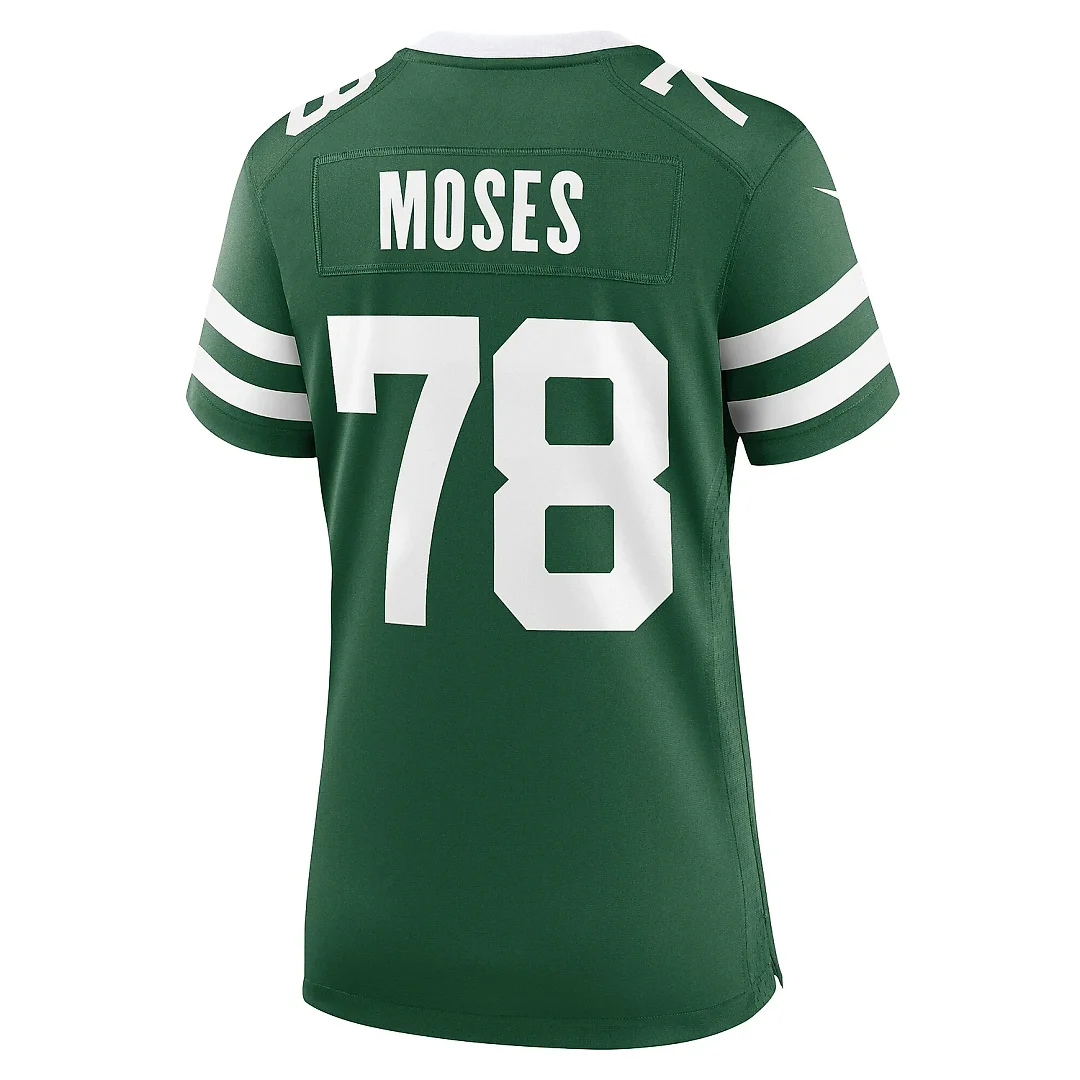 Zennovawear Women's New York Jets Morgan Moses Legacy Green Game Jersey