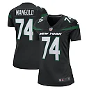 Zennovawear Women's New York Jets Nick Mangold Black Retired Player Jersey