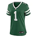 Zennovawear Women's New York Jets Number 1 Bride Legacy Green Game Jersey