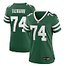 Zennovawear Women's New York Jets Olu Fashanu Legacy Green Team Game Jersey