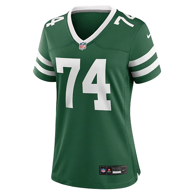 Zennovawear Women's New York Jets Olu Fashanu Legacy Green Team Game Jersey