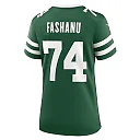 Zennovawear Women's New York Jets Olu Fashanu Legacy Green Team Game Jersey