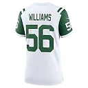 Zennovawear Women's New York Jets Quincy Williams White Classic Alternate Player Game Jersey