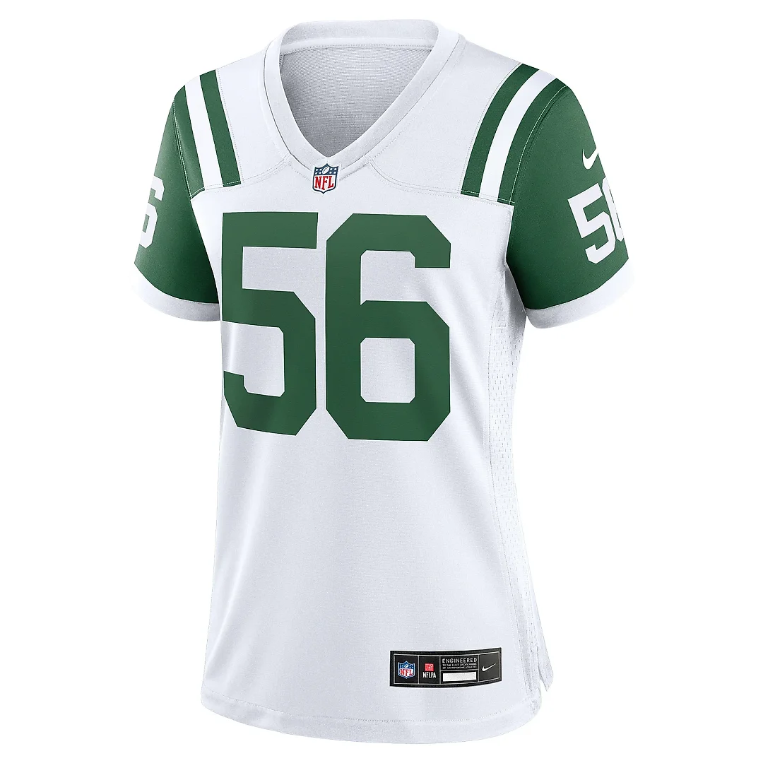 Zennovawear Women's New York Jets Quincy Williams White Classic Alternate Player Game Jersey