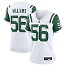 Zennovawear Women's New York Jets Quincy Williams White Classic Alternate Player Game Jersey