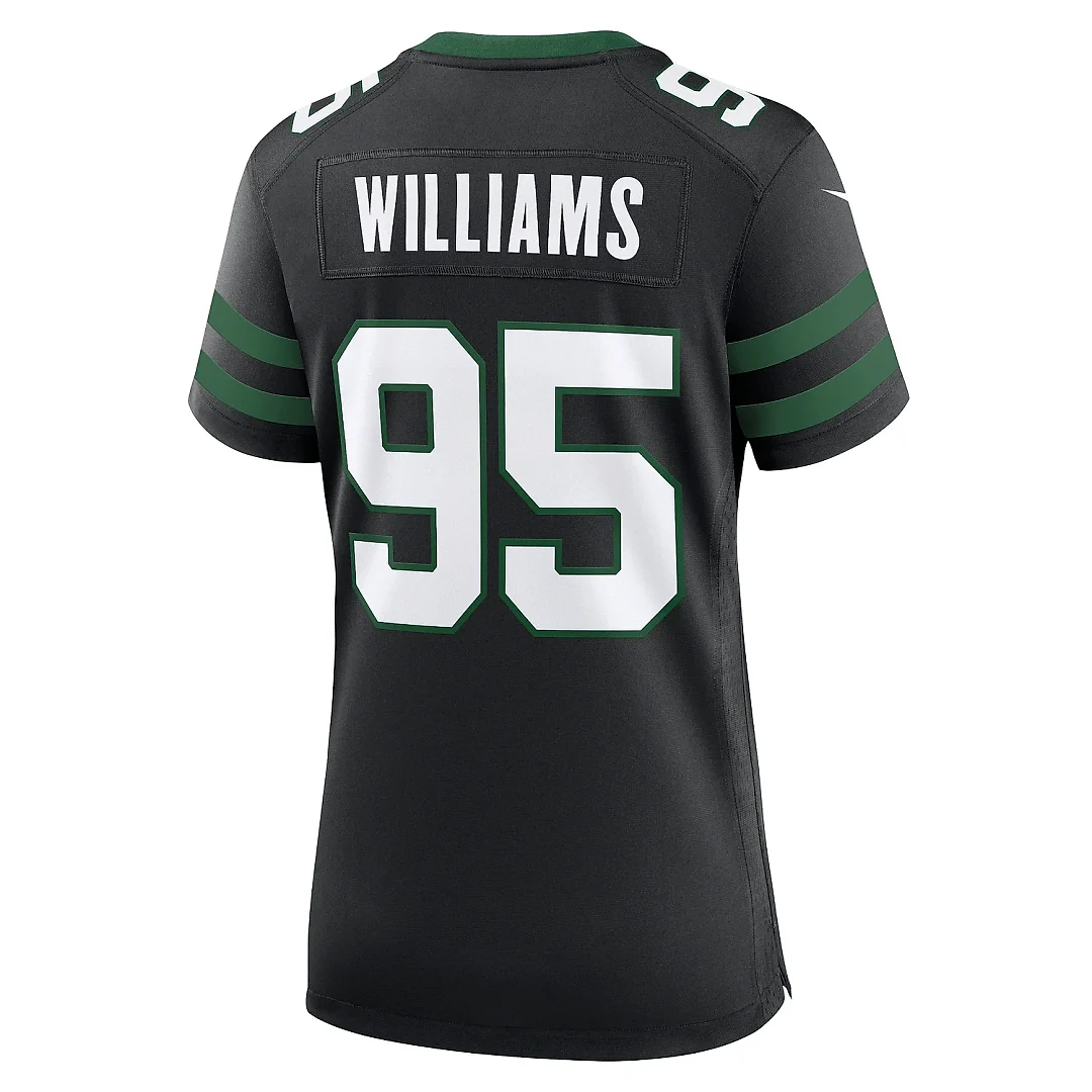 Zennovawear Women's New York Jets Quinnen Williams Legacy Black Alternate Game Jersey