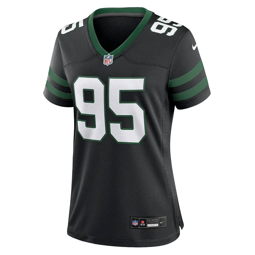 Zennovawear Women's New York Jets Quinnen Williams Legacy Black Alternate Game Jersey