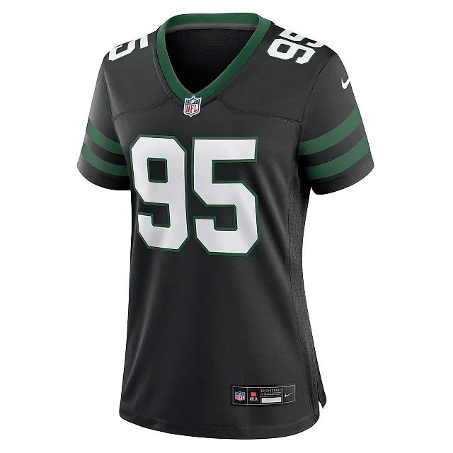 Zennovawear Women's New York Jets Quinnen Williams Legacy Black Alternate Game Jersey