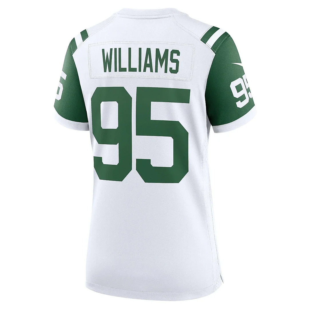 Zennovawear Women's New York Jets Quinnen Williams White Classic Alternate Game Jersey