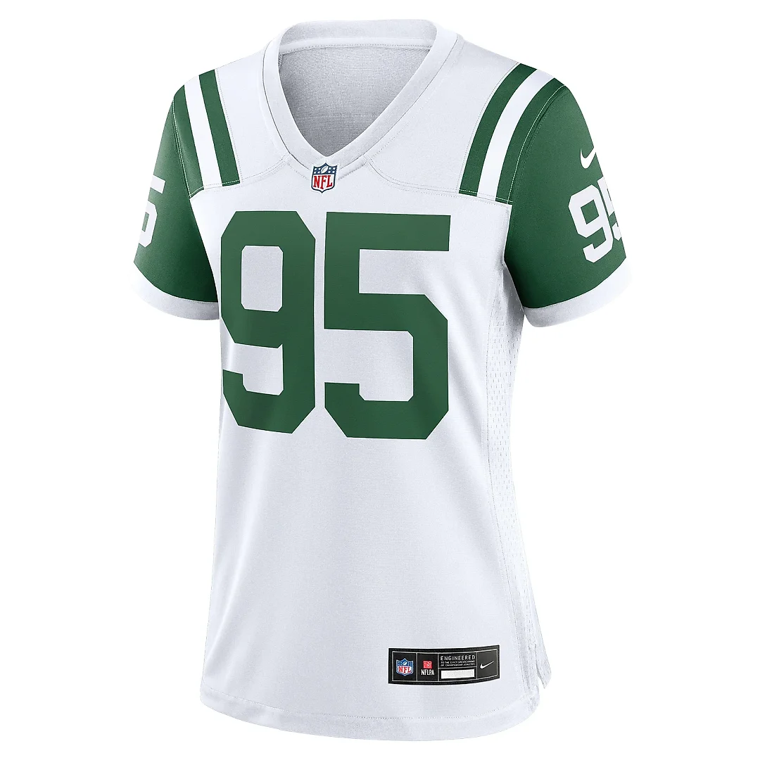 Zennovawear Women's New York Jets Quinnen Williams White Classic Alternate Game Jersey