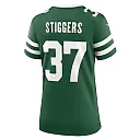 Zennovawear Women's New York Jets Qwan'tez Stiggers Legacy Green Team Game Jersey