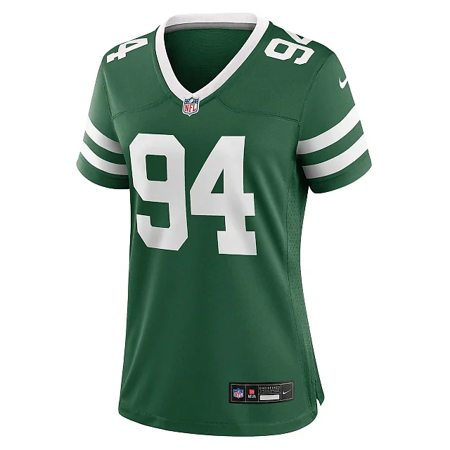 Zennovawear Women's New York Jets Solomon Thomas Legacy Green Team Game Jersey