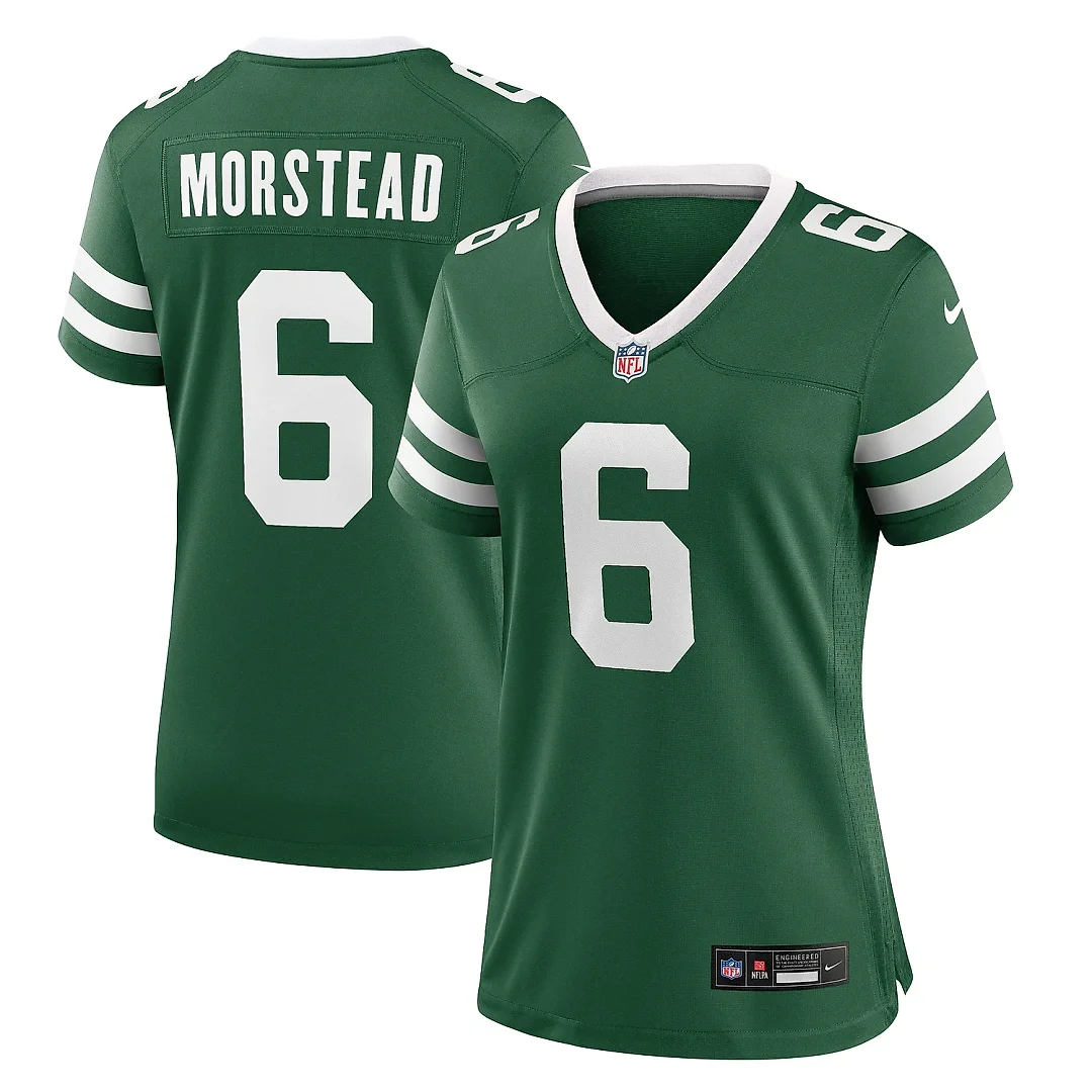 Zennovawear Women's New York Jets Thomas Morstead Legacy Green Team Game Jersey