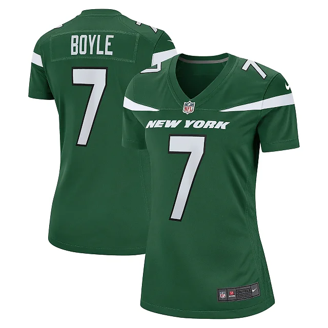 Zennovawear Women's New York Jets Tim Boyle Gotham Green Game Jersey