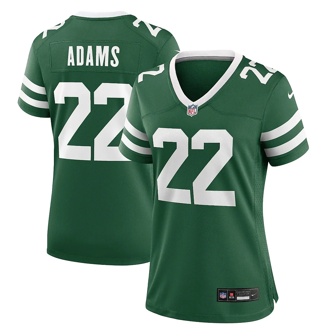 Zennovawear Women's New York Jets Tony Adams Legacy Green Team Game Jersey