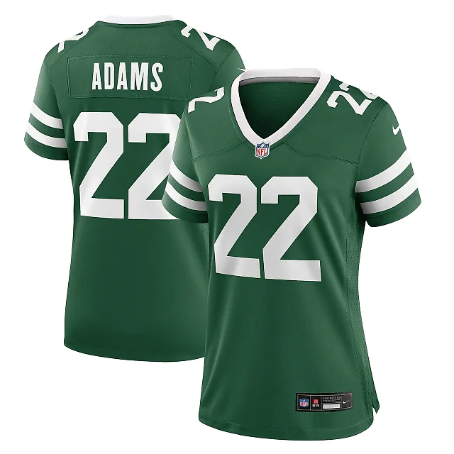 Zennovawear Women's New York Jets Tony Adams Legacy Green Team Game Jersey