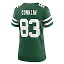 Zennovawear Women's New York Jets Tyler Conklin Legacy Green Team Game Jersey
