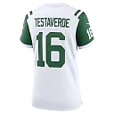 Zennovawear Women's New York Jets Vinny Testaverde White Classic Alternate Retired Player Game Jersey