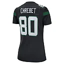 Zennovawear Women's New York Jets Wayne Chrebet Black Retired Player Jersey