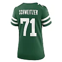 Zennovawear Women's New York Jets Wes Schweitzer Legacy Green Team Game Jersey