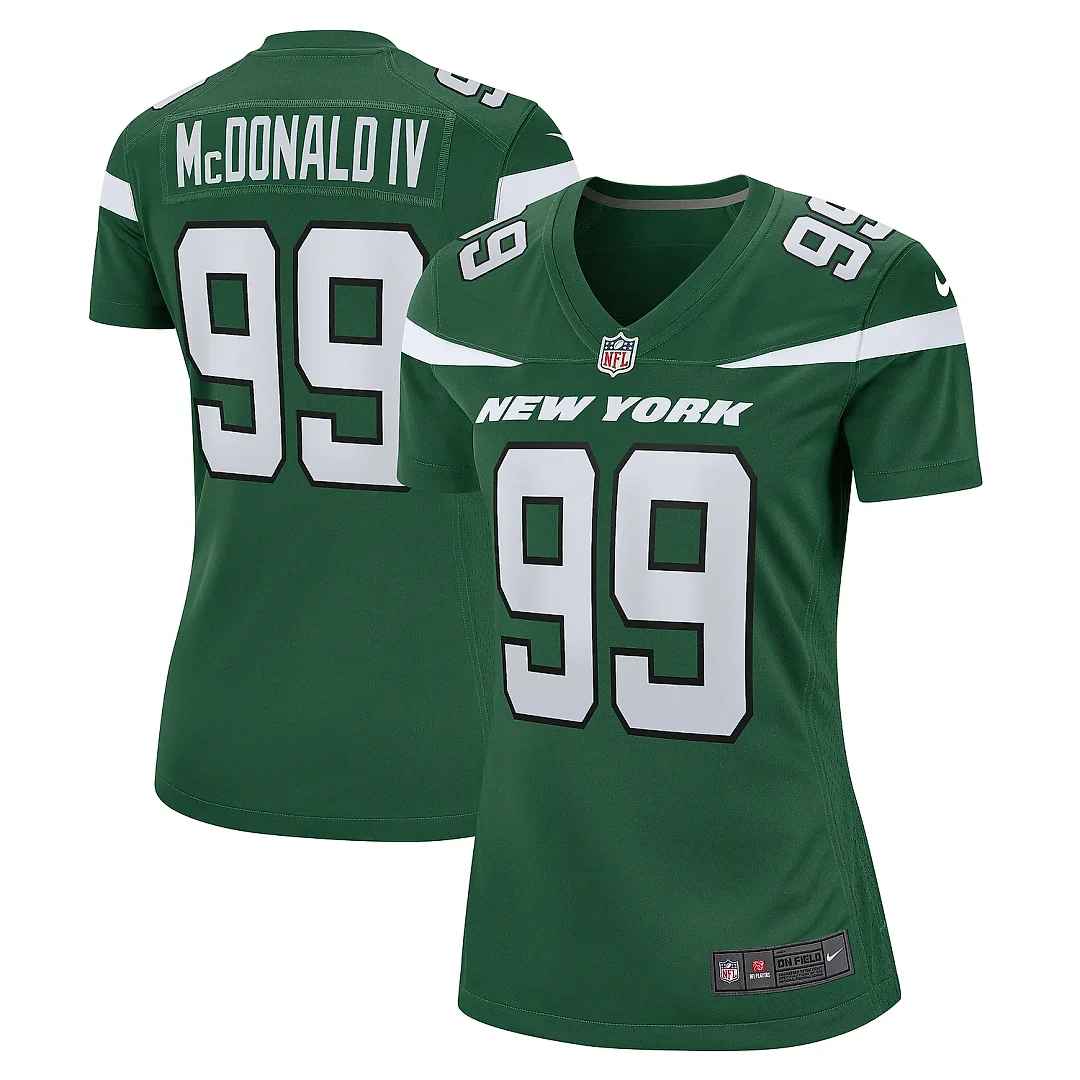 Zennovawear Women's New York Jets Will McDonald IV Gotham Green Game Jersey