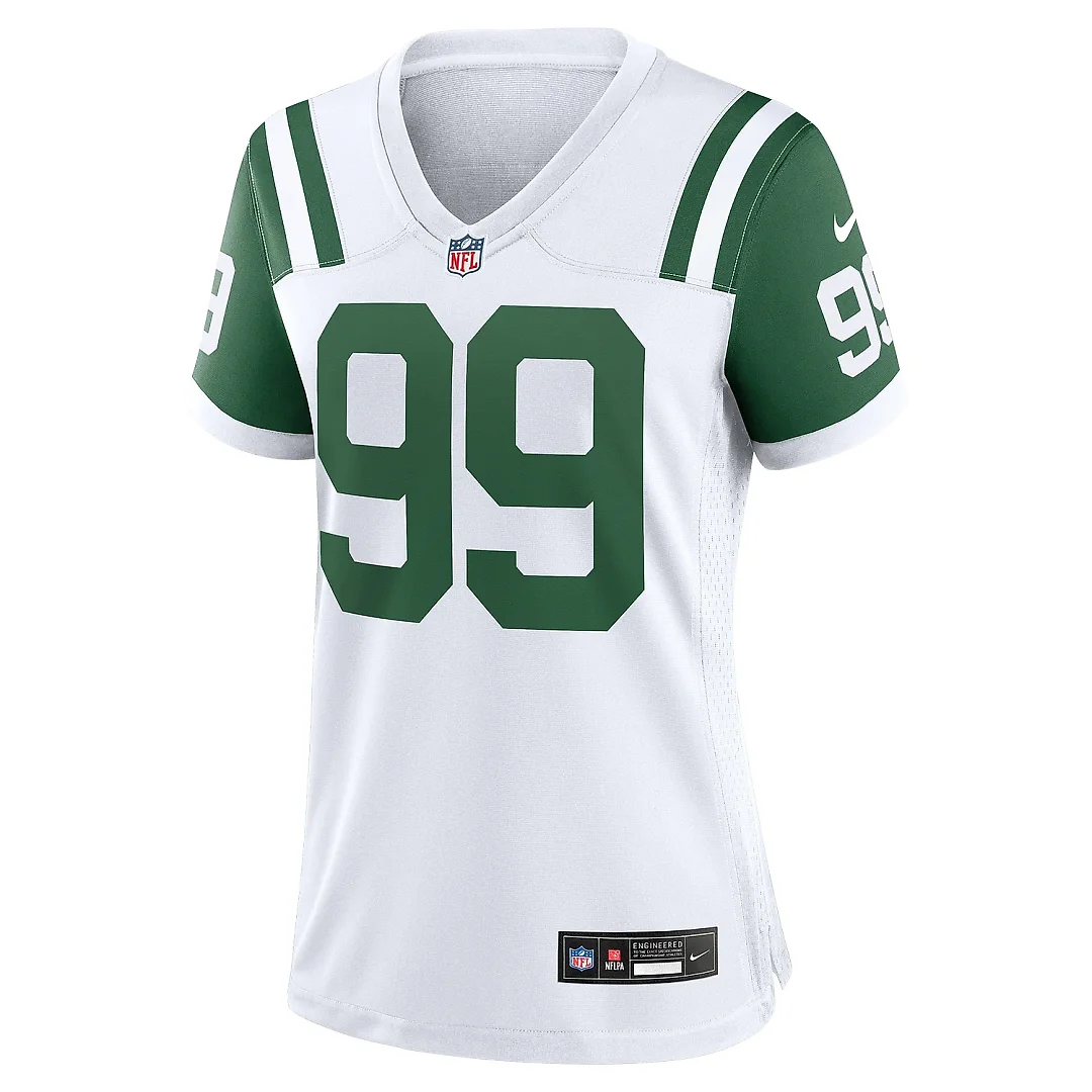 Zennovawear Women's New York Jets Will McDonald IV White Classic Alternate Player Game Jersey