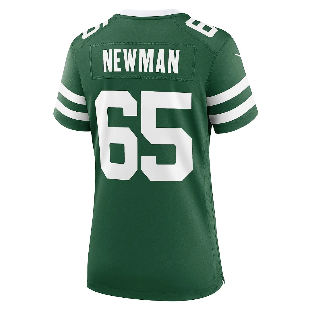 Zennovawear Women's New York Jets Xavier Newman Legacy Green Team Game Jersey