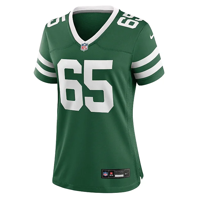 Zennovawear Women's New York Jets Xavier Newman Legacy Green Team Game Jersey