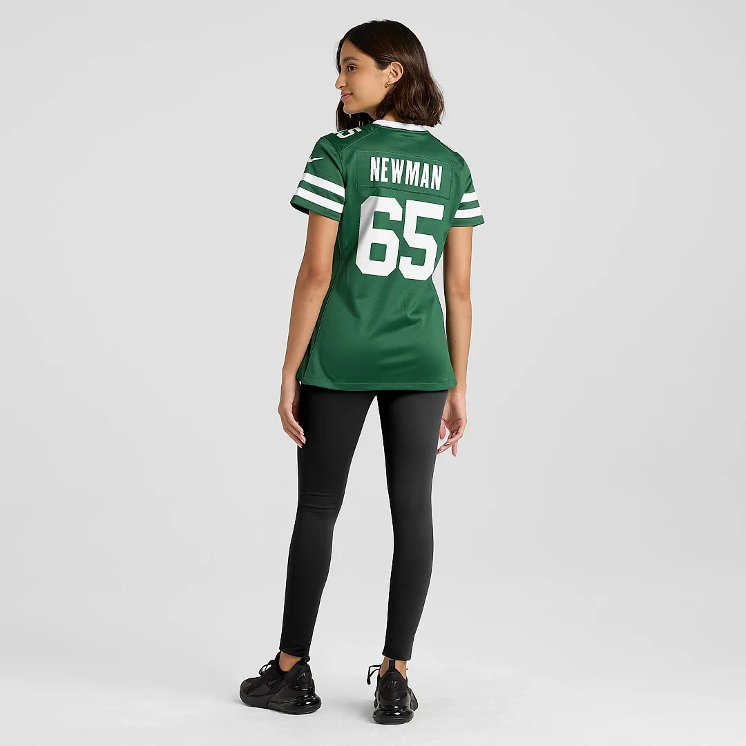Zennovawear Women's New York Jets Xavier Newman Legacy Green Team Game Jersey