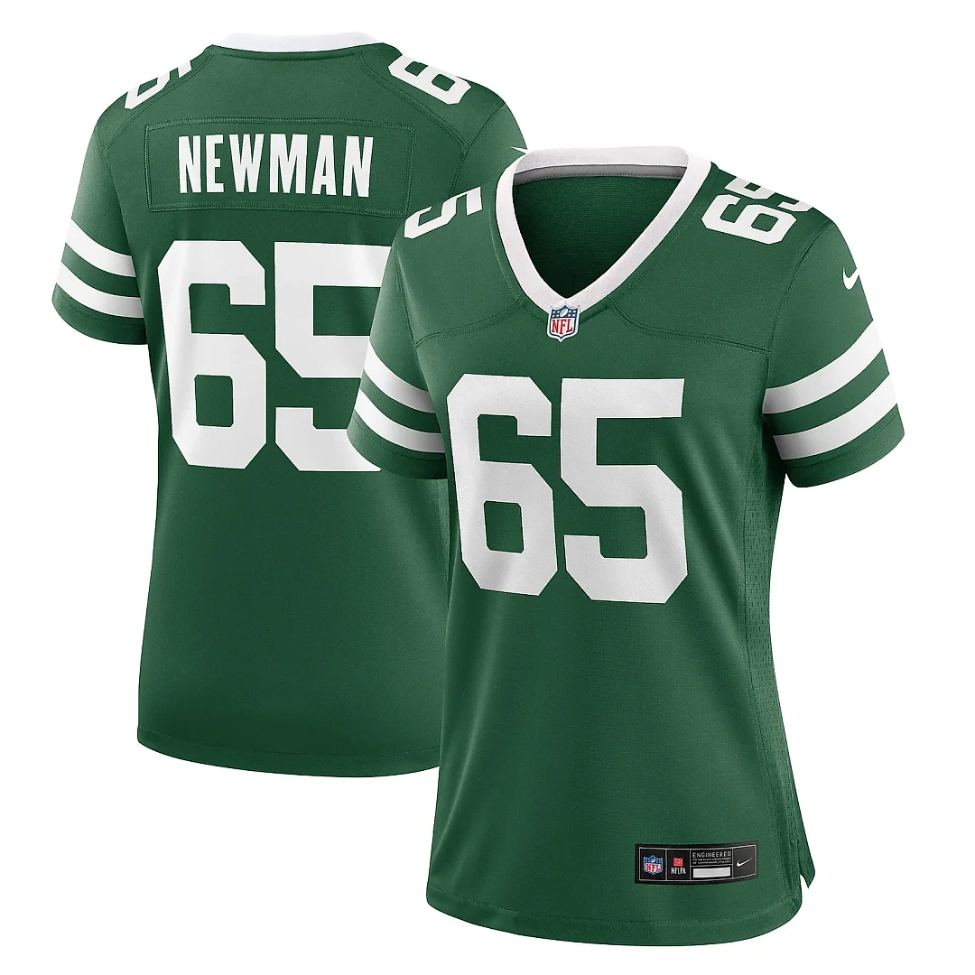 Zennovawear Women's New York Jets Xavier Newman Legacy Green Team Game Jersey