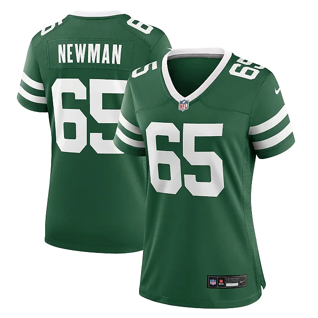 Zennovawear Women's New York Jets Xavier Newman Legacy Green Team Game Jersey