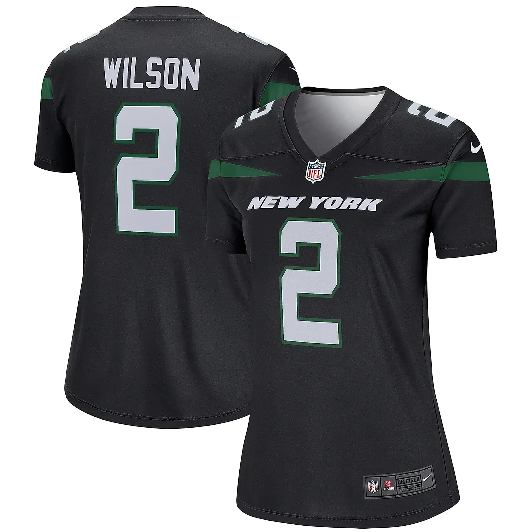 Zennovawear Women's New York Jets Zach Wilson Black Alternate Legend Player Performance Top