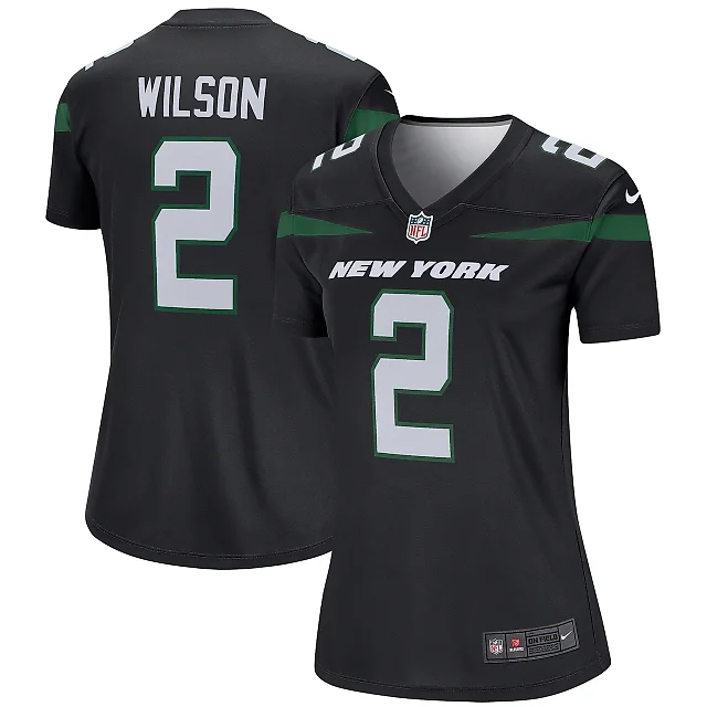 Zennovawear Women's New York Jets Zach Wilson Black Alternate Legend Player Performance Top