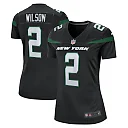 Zennovawear Women's New York Jets Zach Wilson Black Player Jersey