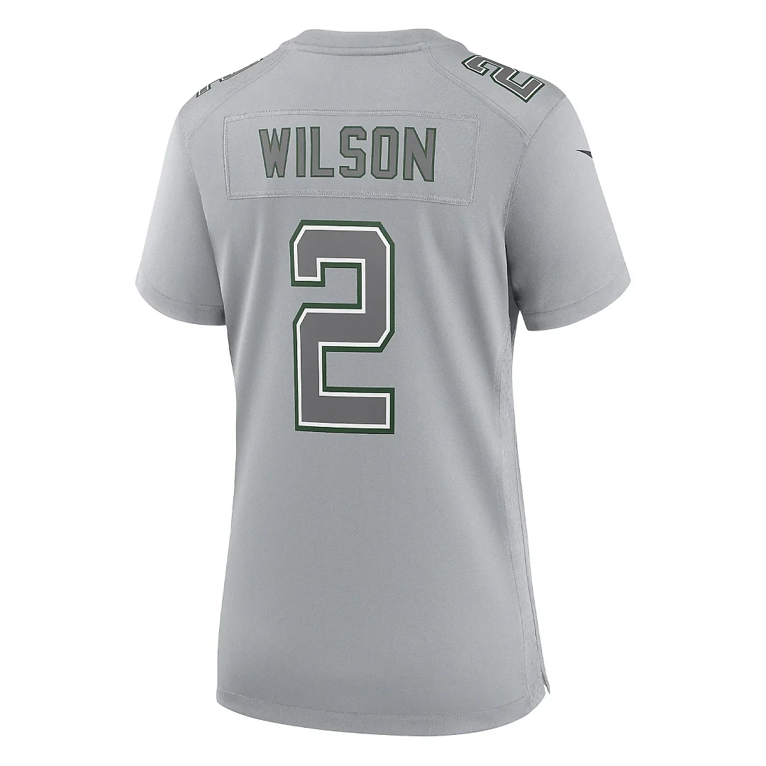 Zennovawear Women's New York Jets Zach Wilson Gray Atmosphere Fashion Game Jersey